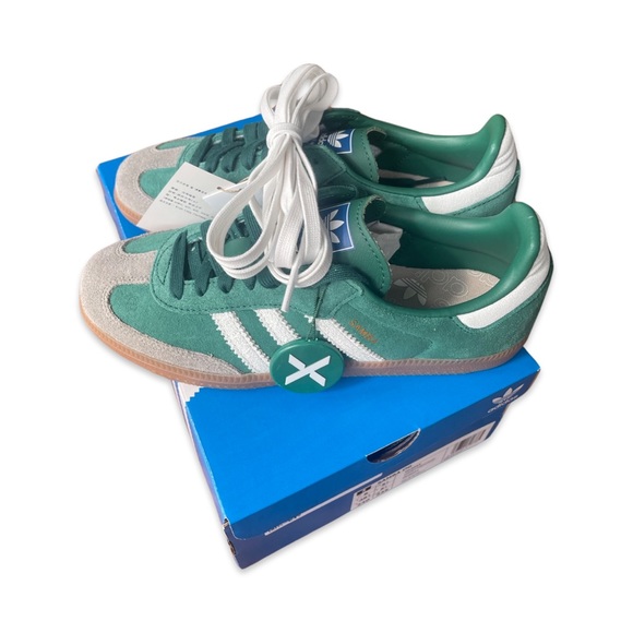 Adidas Samba OG Collegiate Green Gum Grey Toe - (US Men’s Size 6/Women’s Size 7) - Picture 6 of 7